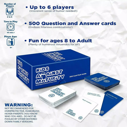 Kids Against Maturity Family Party Card Game - Jaiman Toys