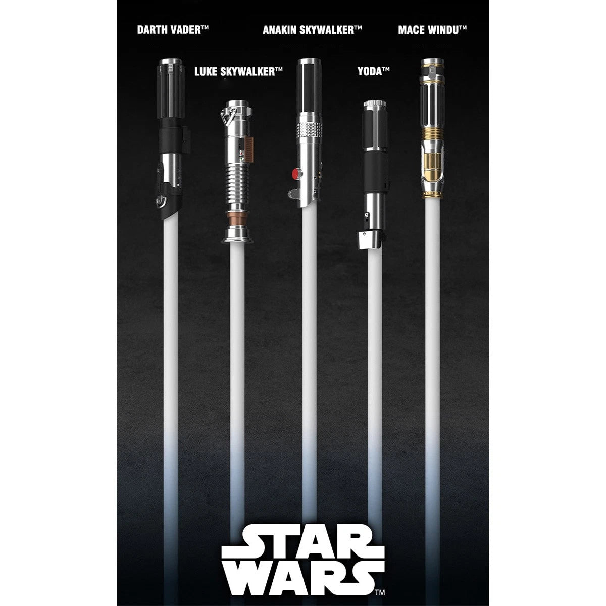 ZD Toys Star Wars Character Lightsaber | 100cm LED FX Lightsaber with Sound Effects | Electronic Roleplay Toy | Premium Collectible | Ages 14+