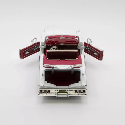 1960 Chevy Impala Convertible White 1:18 Diecast Car Model - Jaiman Toys