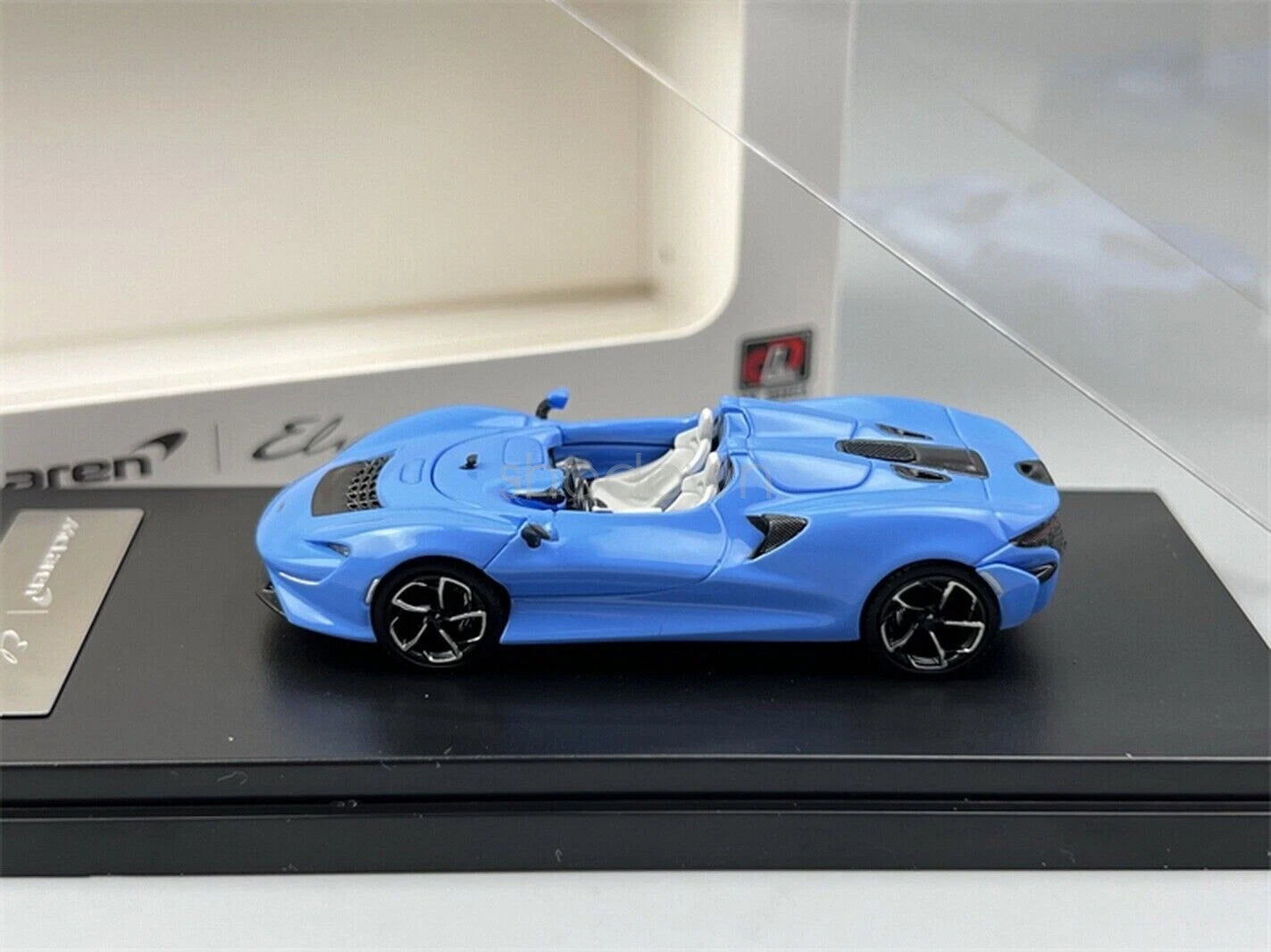 LCD Models 1:64 McLaren Elva Blue Die-Cast Model Car | Premium Open-Top Hypercar Collectibl