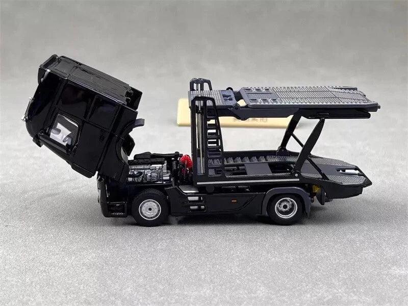 UNIQUE MODEL 1:64 Mercedes-Benz Actros Gigaspace 4×2 Car Carrier Semi Trailer – Diecast Model