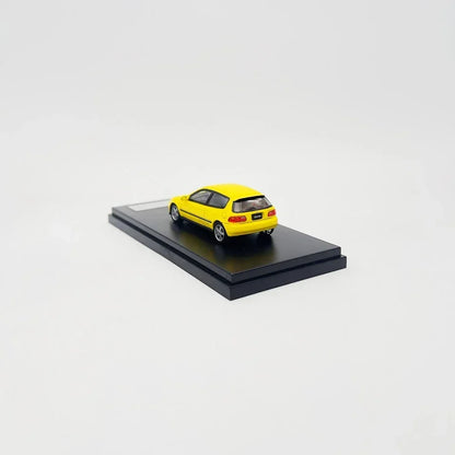 LCD Models 1:64 Honda Civic EG6 – Yellow | Premium Diecast Metal Car Model | Collectible Scale Model
