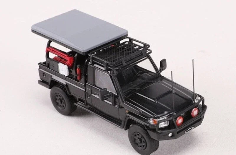 Autobots 1:64 Black Land Cruiser LC79 Pickup Truck Model Diecast Metal Car