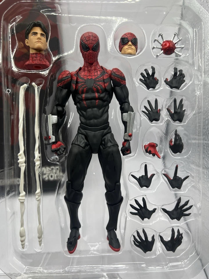 Ultimate Neighbor Spider-Man Figure 1/12  | Premium Articulated Action Figure with Accessories | Collectible Marvel Superhero Toy