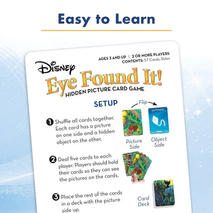 World of Disney Eye Found It Card Game – Fun Hidden Picture Game for Kids & Families - Jaiman Toys