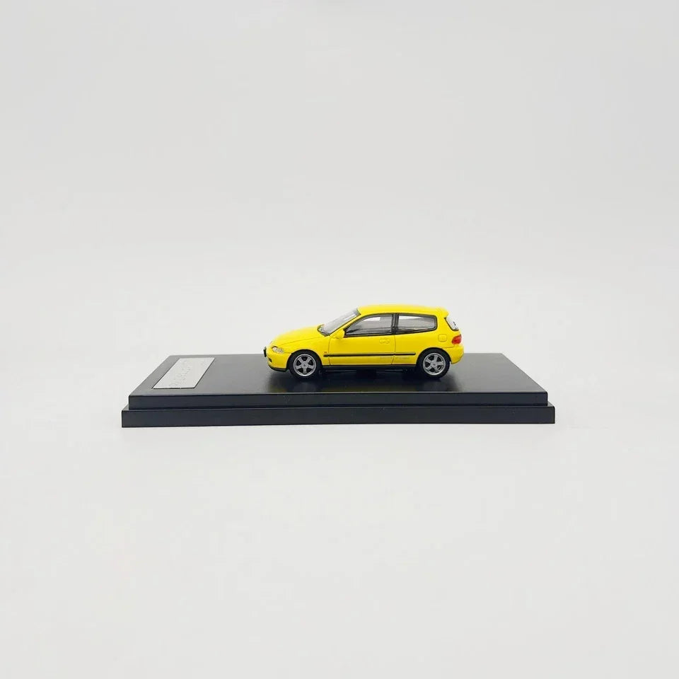 LCD Models 1:64 Honda Civic EG6 – Yellow | Premium Diecast Metal Car Model | Collectible Scale Model