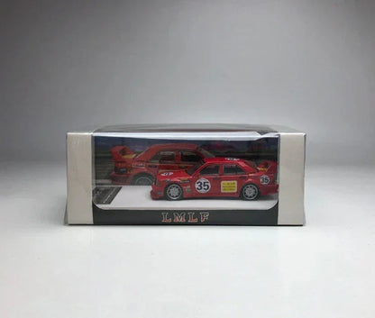 LMLF 1/64 Mercedes Benz 190E 2.5-16 Evo Red Pig Diecast Model Car | - Jaiman Toys