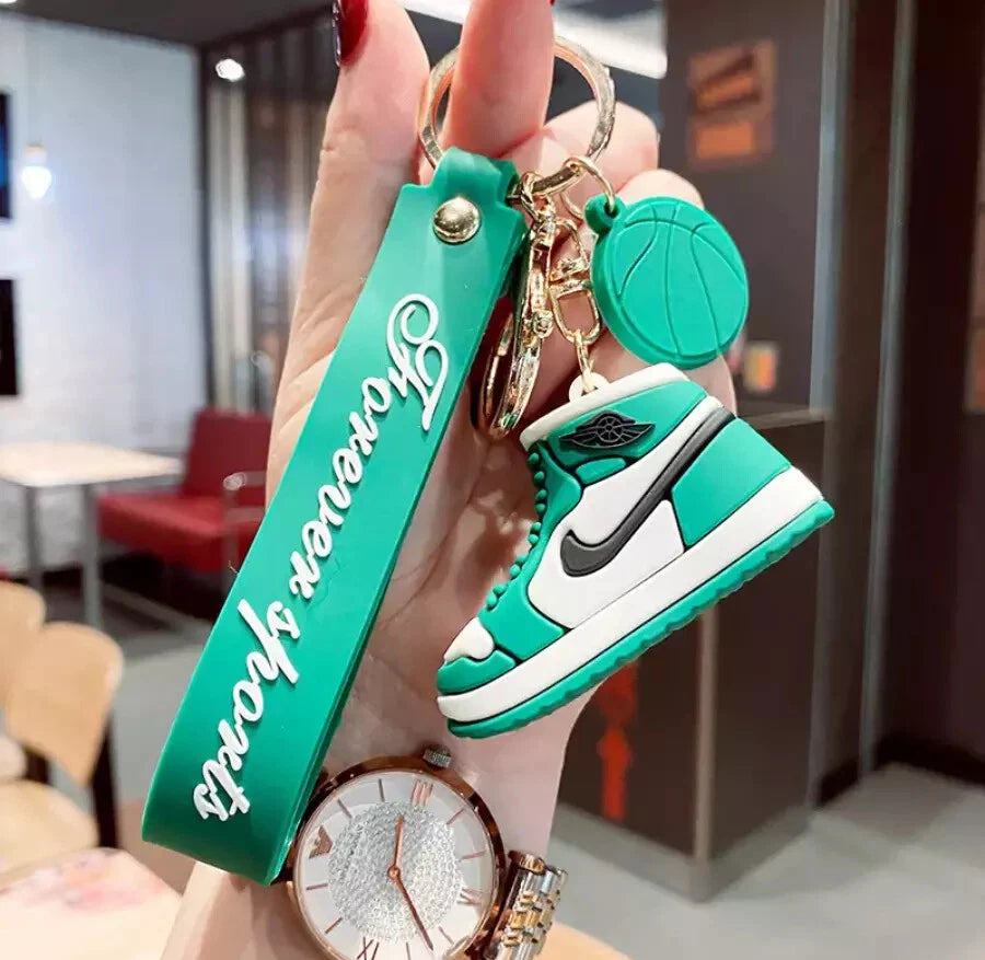 Mini Sneaker Shoe Keychain – Stylish Sneaker Keyring Charm for Bags, Backpacks & Car Keys (Assorted 1 Random Colour Keychain)