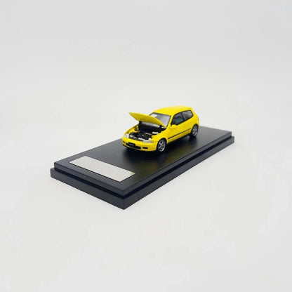 LCD Models 1:64 Honda Civic EG6 – Yellow | Premium Diecast Metal Car Model | Collectible Scale Model