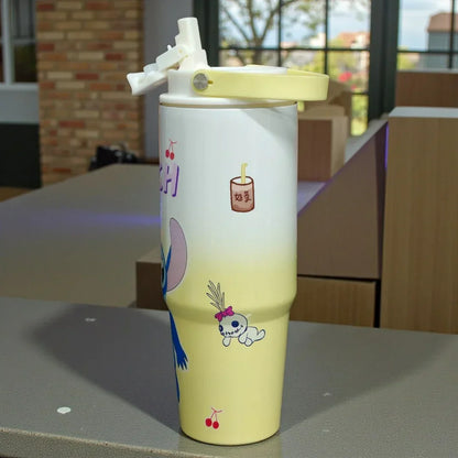 Stitch 900 ml (30 oz) Vacuum Insulated Stainless Steel Sipper Water Bottle