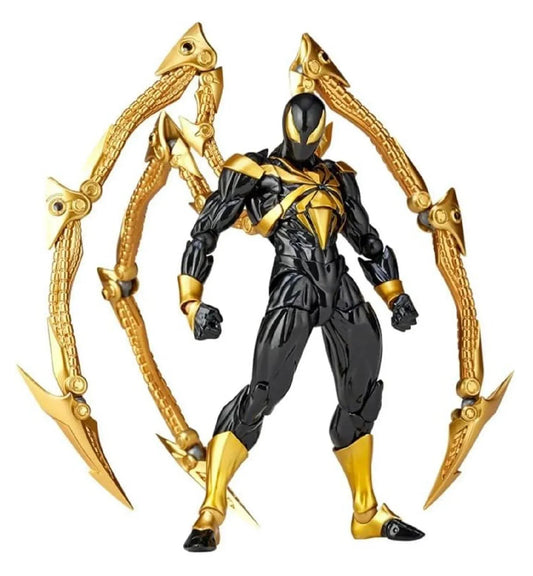 Spider-Man! Iron Spider Black Version-Amazing Yamaguchi Revoltech No.023 Action Figure - Jaiman Toys