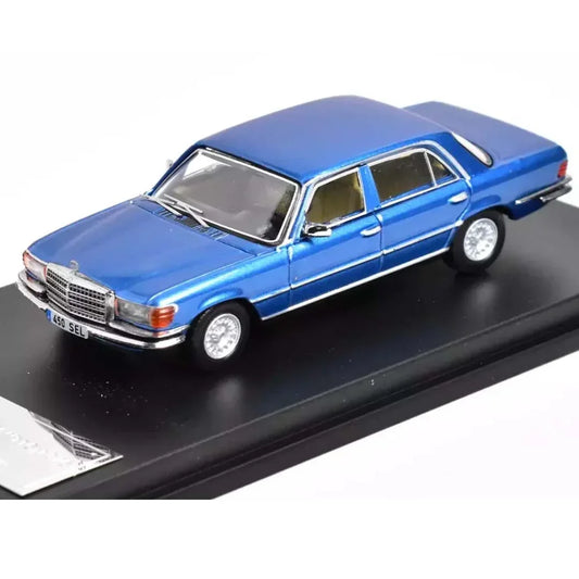 Maxwell 1:64 Gen.5 Mercedes Benz S-Class 450SEL W116 Model Diecast Alloy Car - Blue - Jaiman Toys