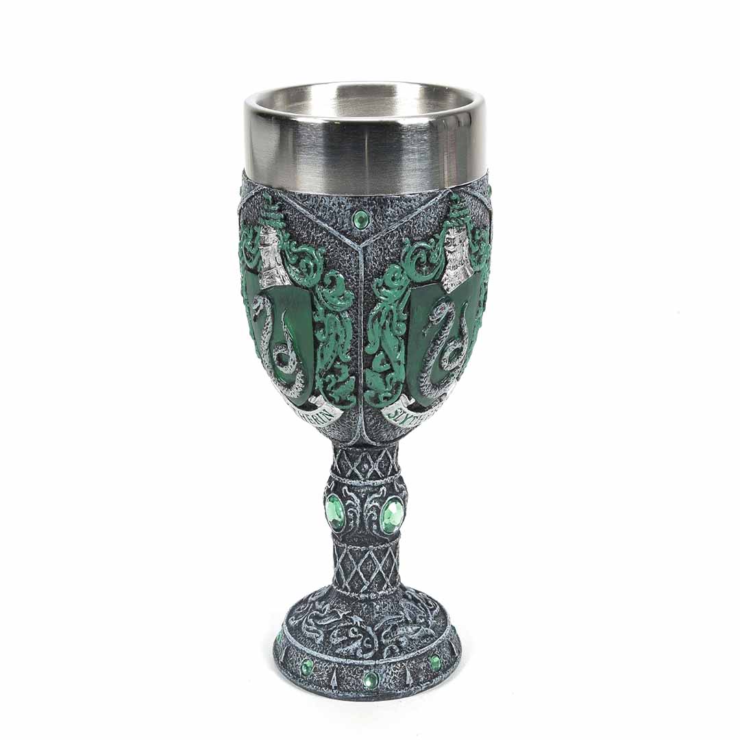 Harry Potter Slytherin House Goblet Chalice 17cm | Premium Collectible Fantasy Cup | Medieval Style Decorative Drinkware