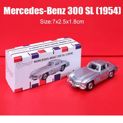 Bburago 1954 Mercedes-Benz 300 SL 1:64 Die-Cast Metal Model Car