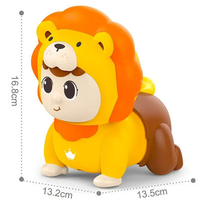 Huanger Crawling Baby Lion Toy (6 inch) – Interactive Crawling Learning Toy for Toddlers (18+ Months)