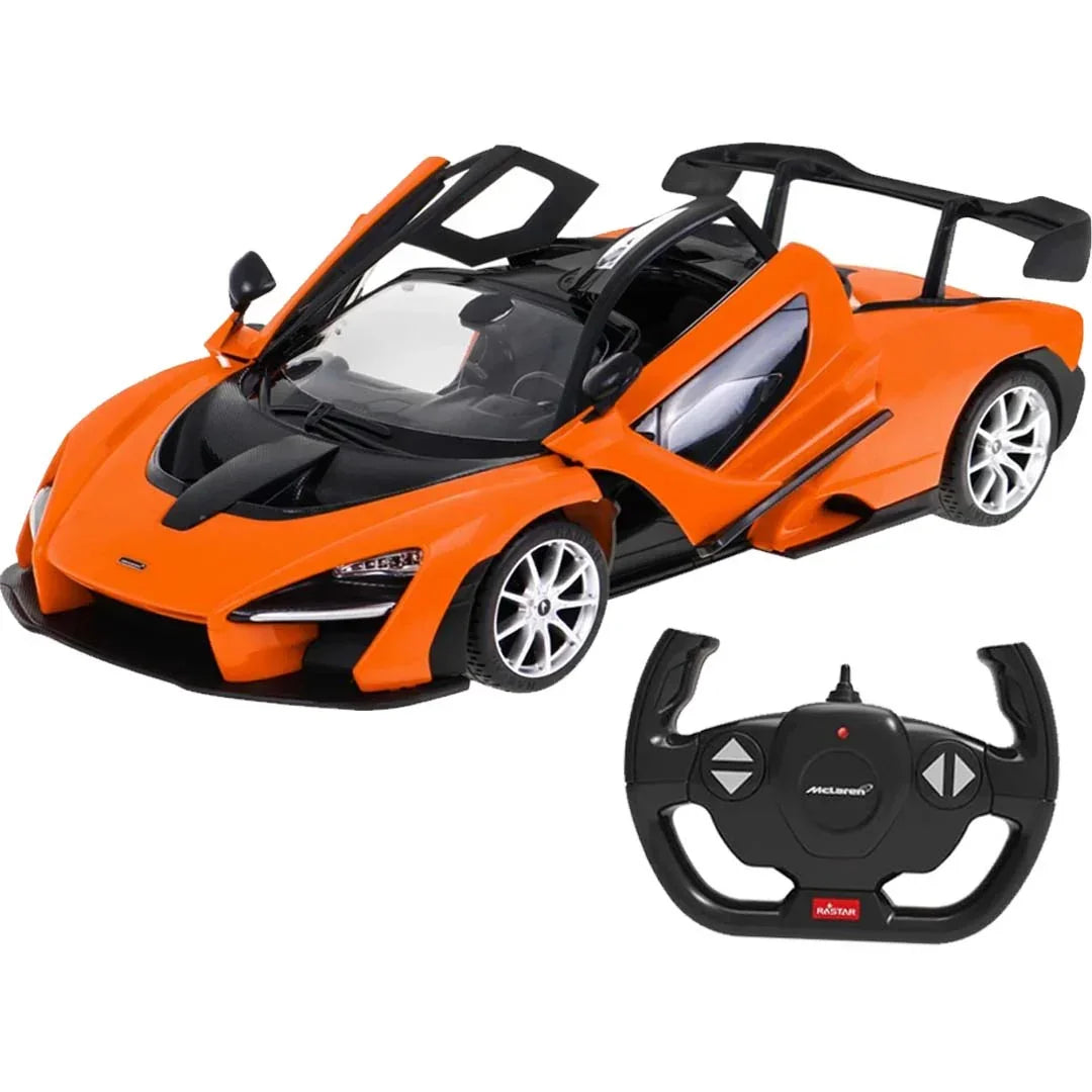 RASTAR 1:14 Scale McLaren Senna Remote Control Car – High-Performance McLaren RC Race Car with Functional Butterfly Doors, LED Lights & 2.4GHz Control - Jaiman Toys