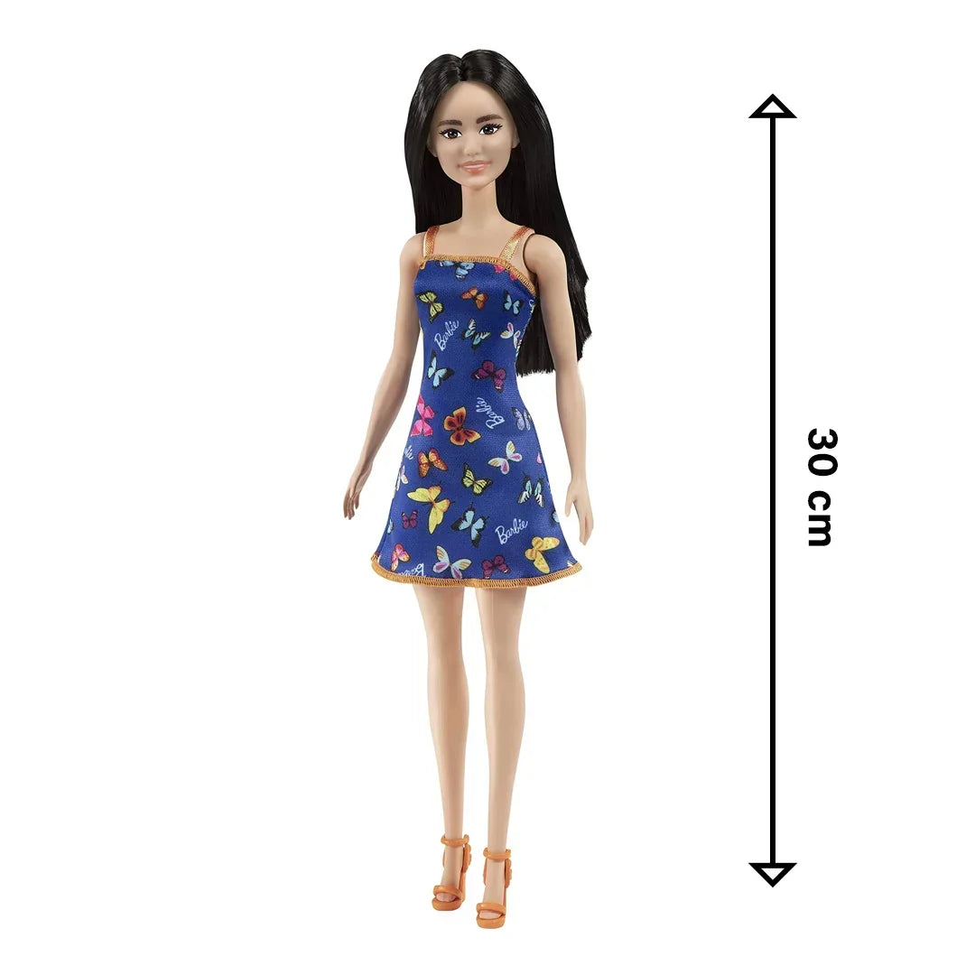"Barbie Butterfly Dream: Colorful Logo Print Dress &amp; Strappy Heels - Perfect Gift for Ages 3 &amp; Up" - Jaiman Toys