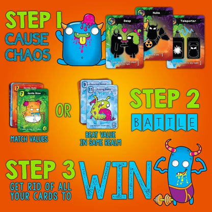 Monster Misfits- A Ridiculous Card Game (2-5 Players) Age 8+ - Jaiman Toys