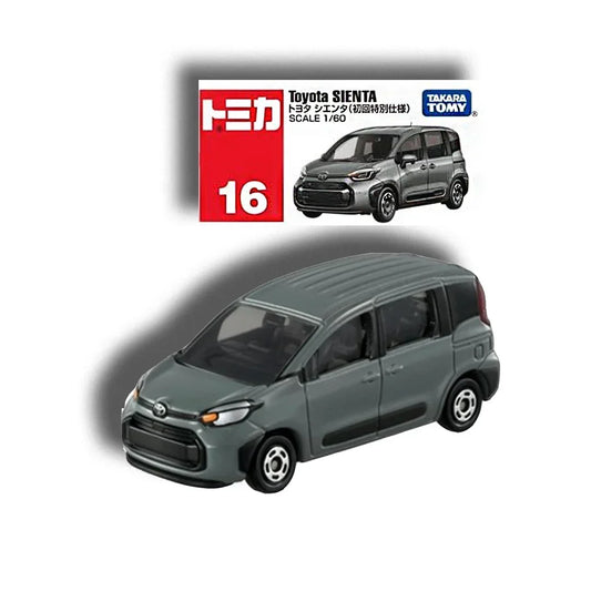 Tomy Tomica No.16 Toyota Sienta - TAKARA TOMY -Diecast Scale Model Car1/60 - Jaiman Toys