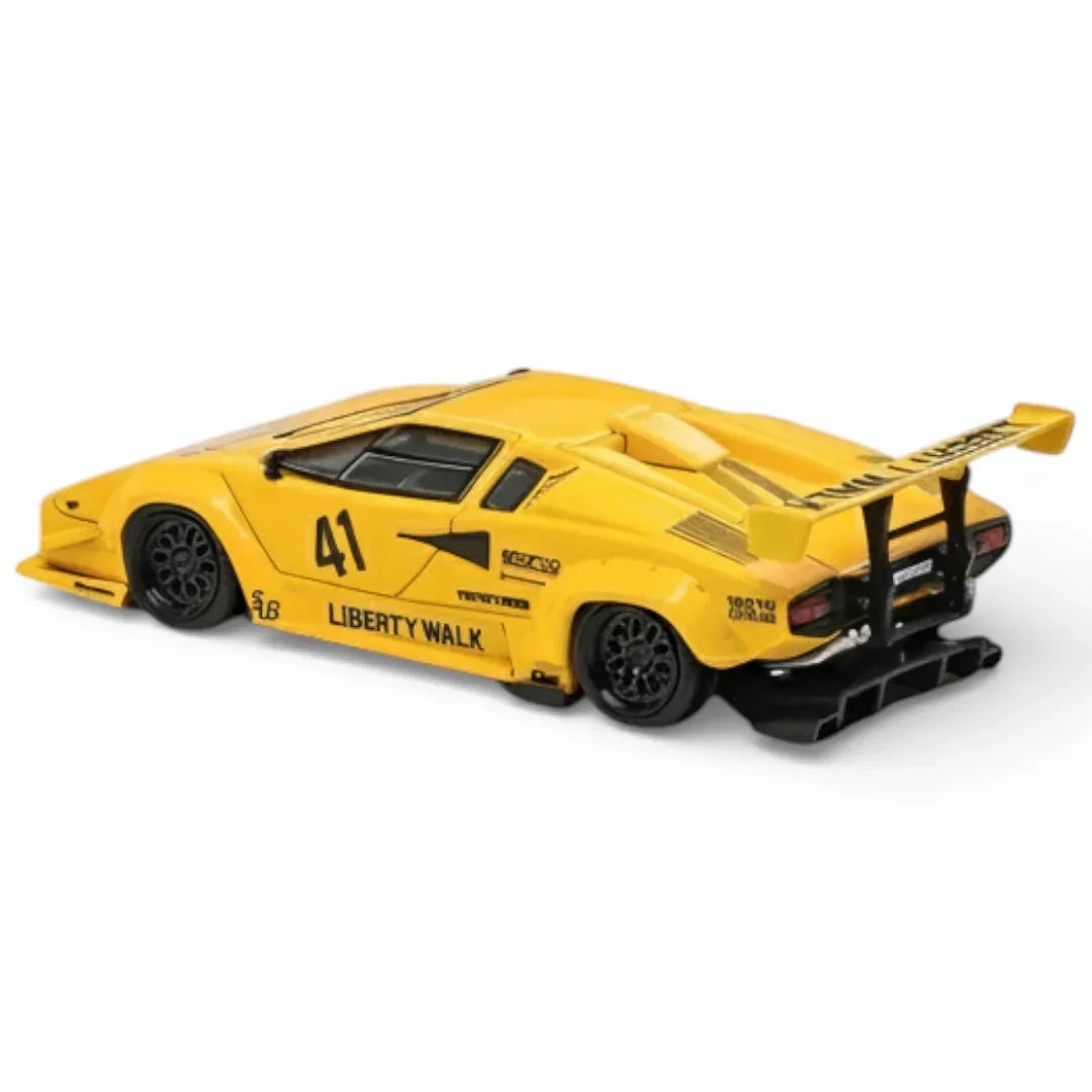 Vision64 1:64 Lamborghini Countach LBWK Liberty Walk White Diecast Scale Model Car