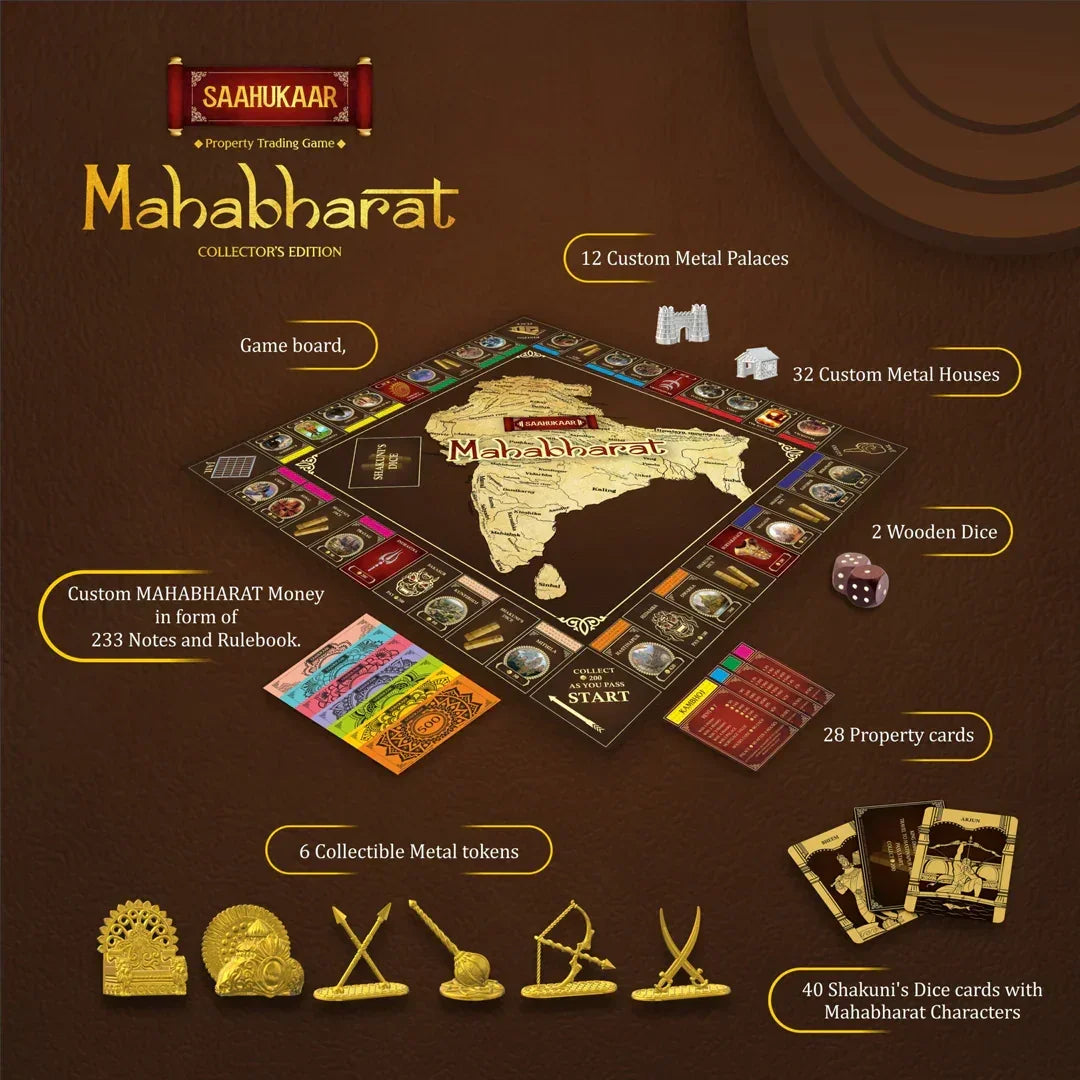 DODOSO Saahukaar Mahabharat Money & Assets Board Game Age 14+ - Jaiman Toys