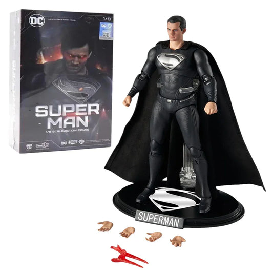 Fondjoy Superman Black Suit – Ultimate Action Figure | 1/9 Scale DC Justice League Collectible by Hand Joy - Jaiman Toys