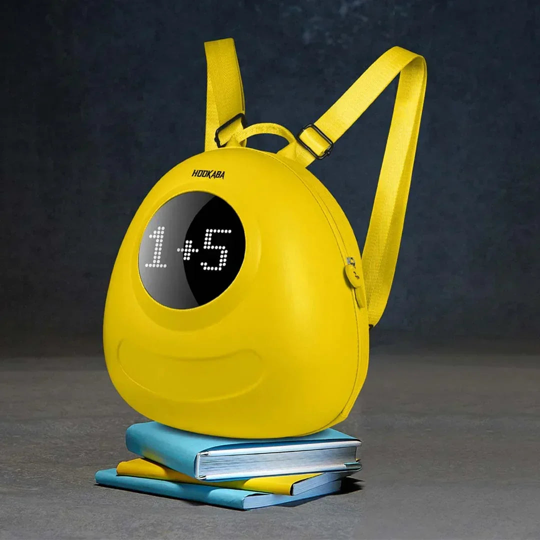 Hookaba GlowBuddy Kids LED Backpack – Fun Light-Up Bag for School & Travel | Waterproof | Lightweight | Ages 4–10 - Yellow - Jaiman Toys