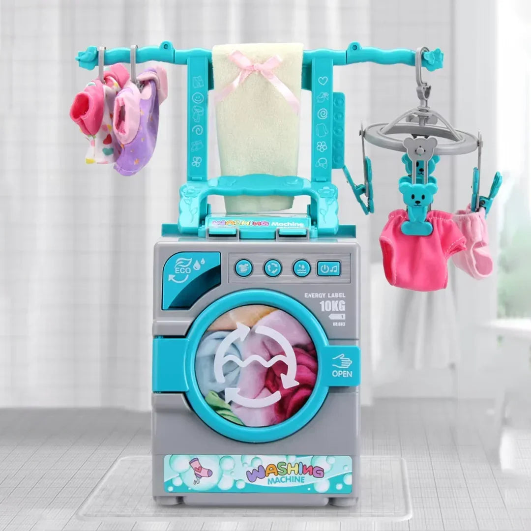 Children's Washing Machine Toy Simulation Dress up Mini Washing Machine Toy With Music - Jaiman Toys