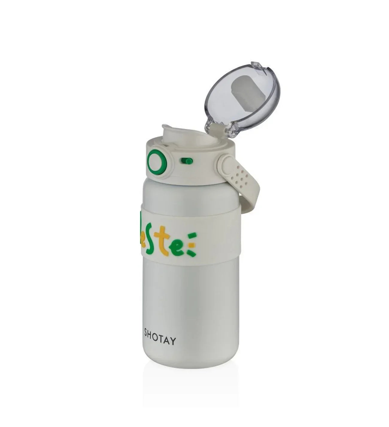 Shotay Steel Water Bottle Kids | 500 ML (White) - Jaiman Toys