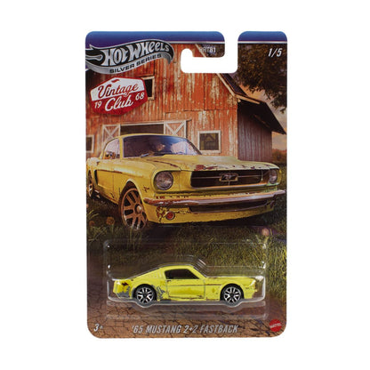 Hot Wheels Rust & Weathered Collection Pack of 5 Die-Cast Model Cars | Mod Rod, Sooo Fast, '71 Porsche 911, Volkswagen Classic Bug & '65 Mustang 2+2 Fastback | 1:64 Scale