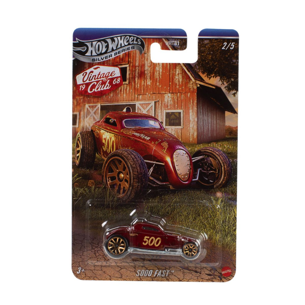 Hot Wheels Rust & Weathered Collection Pack of 5 Die-Cast Model Cars | Mod Rod, Sooo Fast, '71 Porsche 911, Volkswagen Classic Bug & '65 Mustang 2+2 Fastback | 1:64 Scale