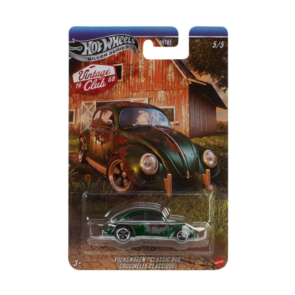 Hot Wheels Rust & Weathered Collection Pack of 5 Die-Cast Model Cars | Mod Rod, Sooo Fast, '71 Porsche 911, Volkswagen Classic Bug & '65 Mustang 2+2 Fastback | 1:64 Scale