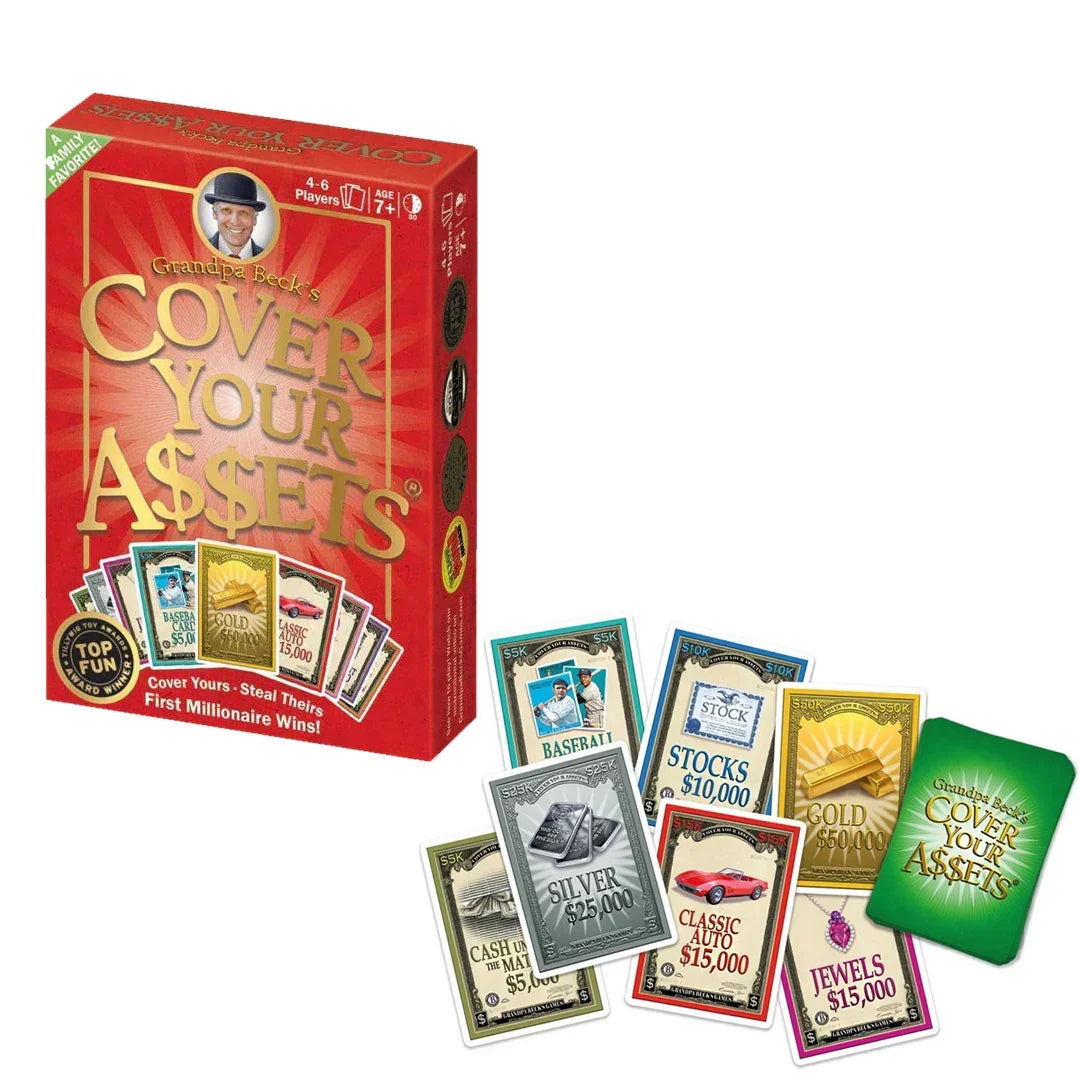 Cover Your Assets Card Game (4-6 Players) Age 7+ - Jaiman Toys