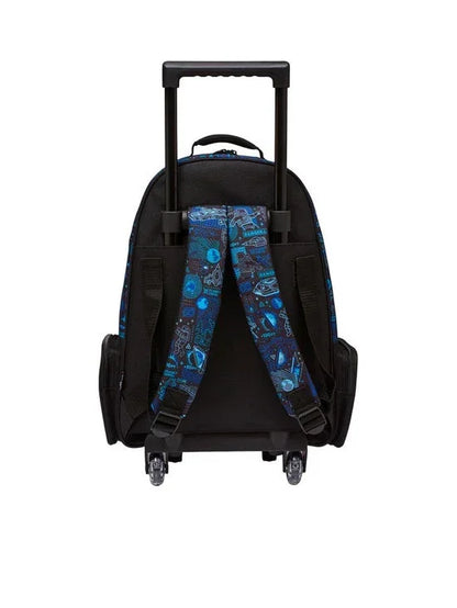 Smiggle School Bag : Astronaut Colorful & Stylish 18 Inch Trolley Backpack for Kids - Jaiman Toys