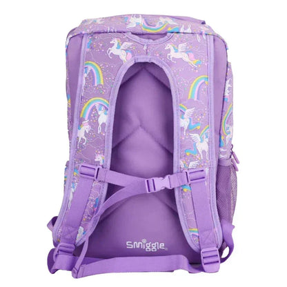 Smiggle School Bag : Unicorn Rainbow Colorful & Stylish 18 Inch Backpack for Kids - Jaiman Toys