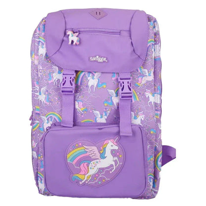 Smiggle School Bag : Unicorn Rainbow Colorful & Stylish 18 Inch Backpack for Kids - Jaiman Toys