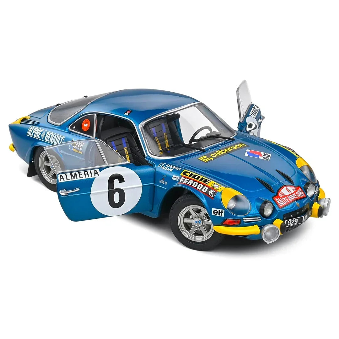 Solido 1/18 Alpine A110 1600S Rally De Montecarlo 1972 #6 J.C Andruet-Pagani - Jaiman Toys