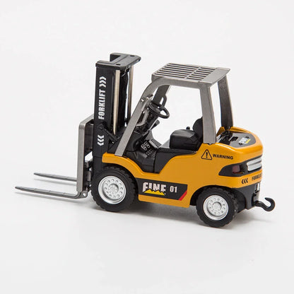 TRASPED 1:64 Scale RC Forklift Toy | 2.4GHz App & Remote Control Forklift with Lights & Sound | Alloy Construction Vehicle
