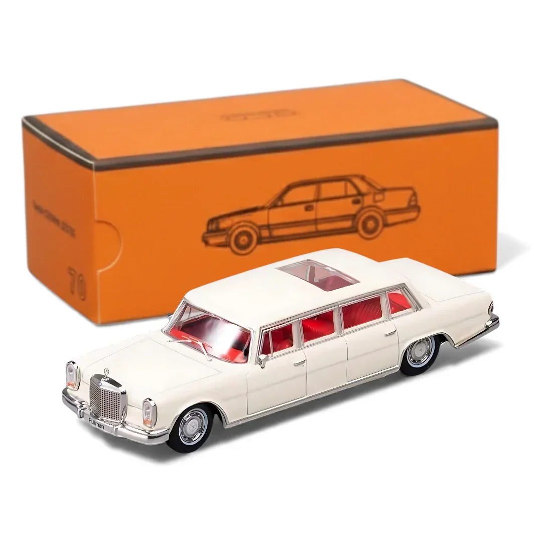 GCD 1:64 Scale Mercedes-Benz 600 Pullman Limousine – Off-White | Premium Diecast Model Car