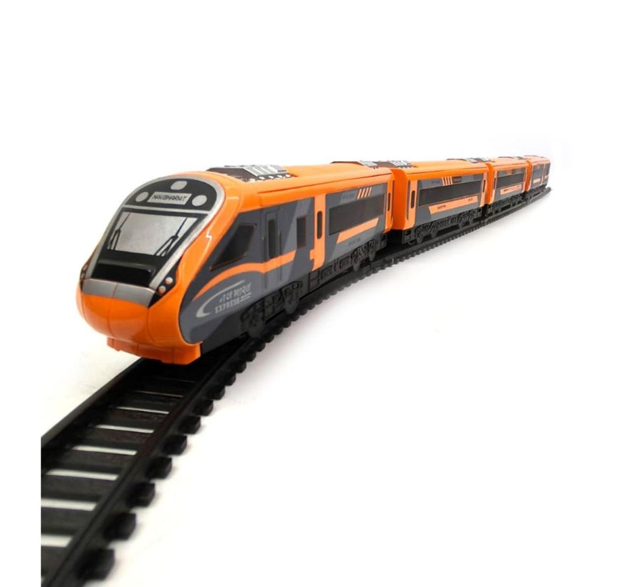 Centy Nav Bharat Electric Saffron Express Toy Train Set | Battery Operated | Age 3+