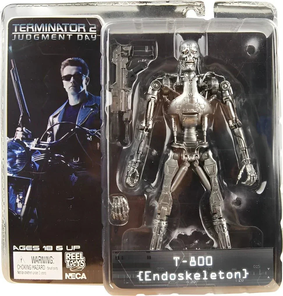 Terminator 2 Judgement Day - Endoskeleton Action Figure T-800 Silver - Jaiman Toys