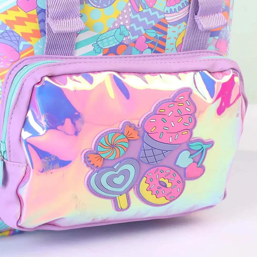Smiggle School Bags Away Foldover Backpack – Lilac | Fun & Functional for Kids 3Y+ - Jaiman Toys