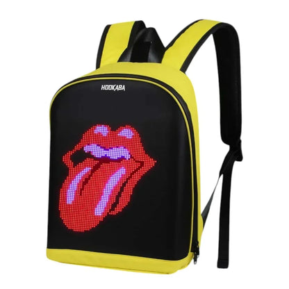 Hookaba Urban Buzz LED Backpack – Futuristic Hard Shell | Waterproof | 15.6” Laptop | Night-Ready Design - Jaiman Toys