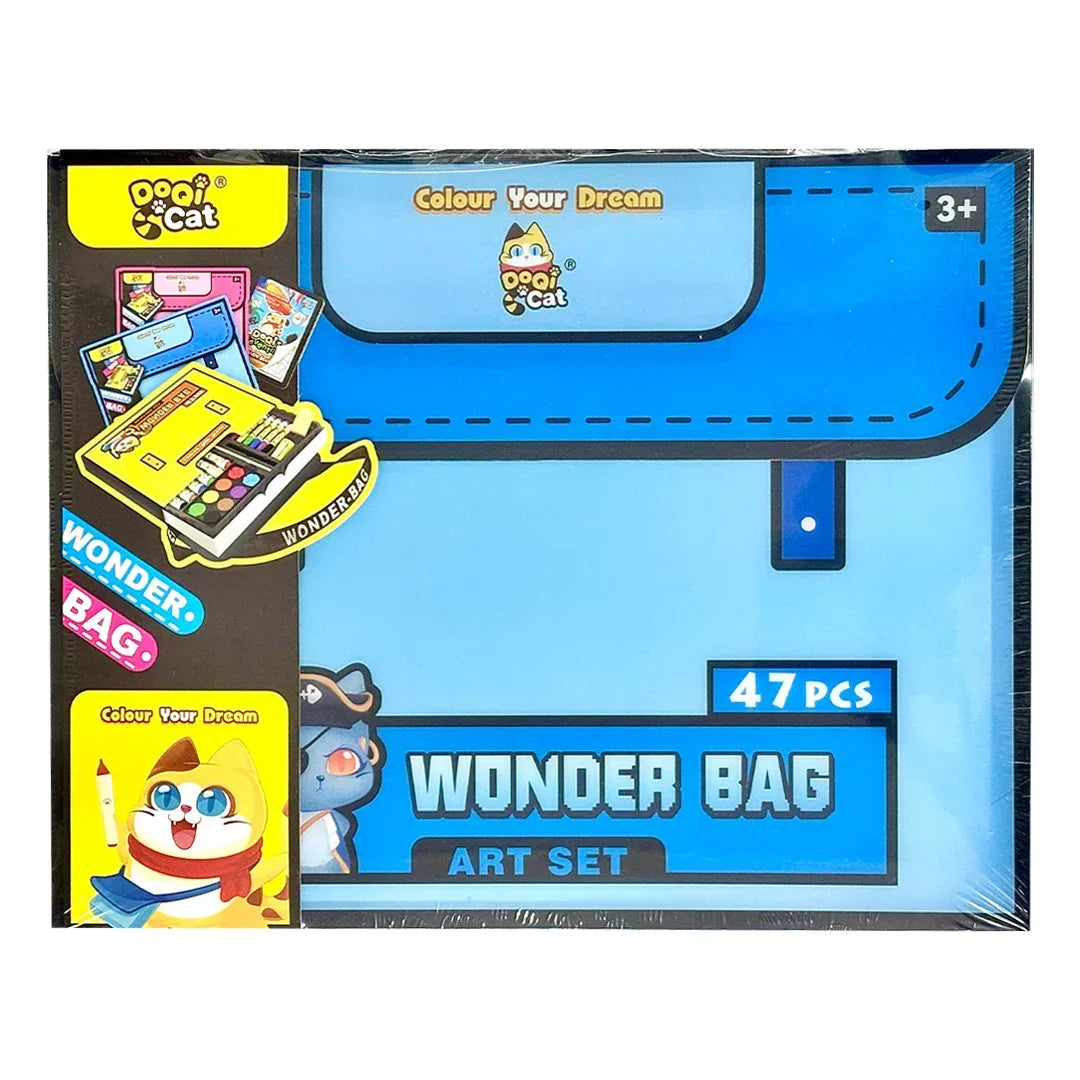 Wonder Bag Colour Your Dream Painting Set 47 pcs (Blue) - Jaiman Toys