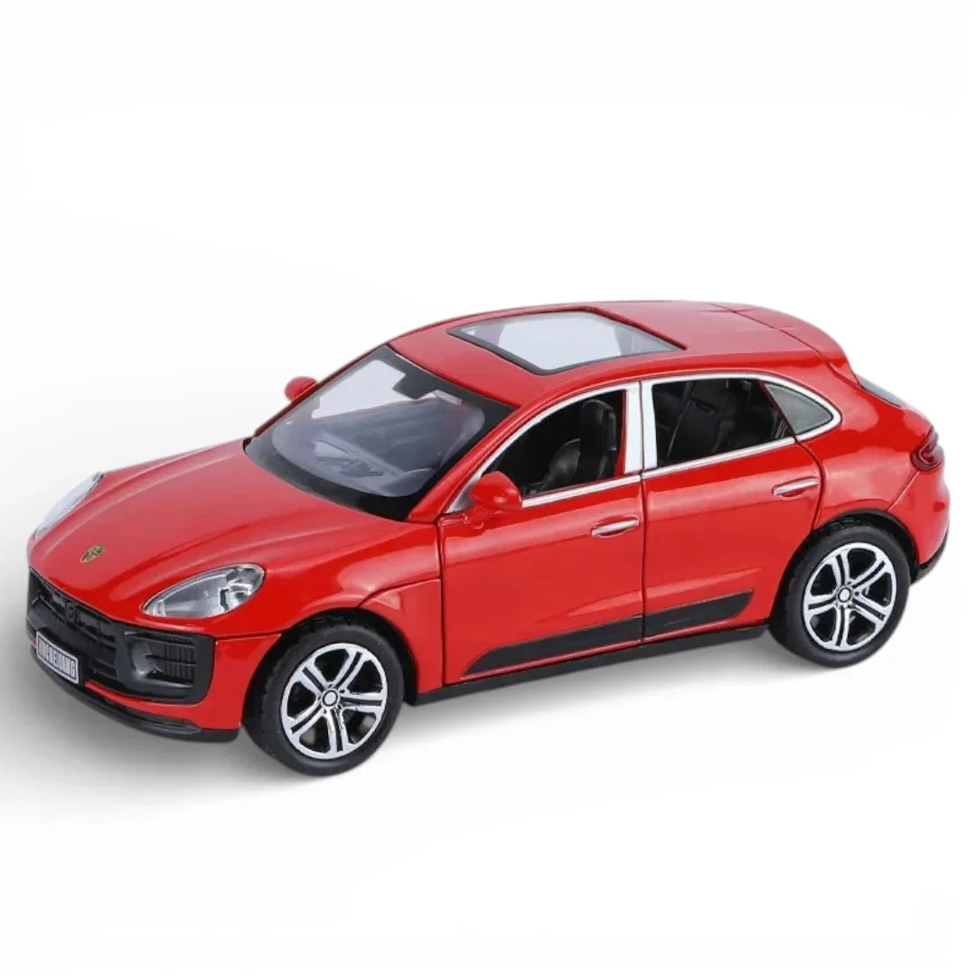 Joy Junction 1:32 Porsche Macan Diecast Car Model – Opening Doors, Metal Body Luxury SUV Toy for Kids & Collectors