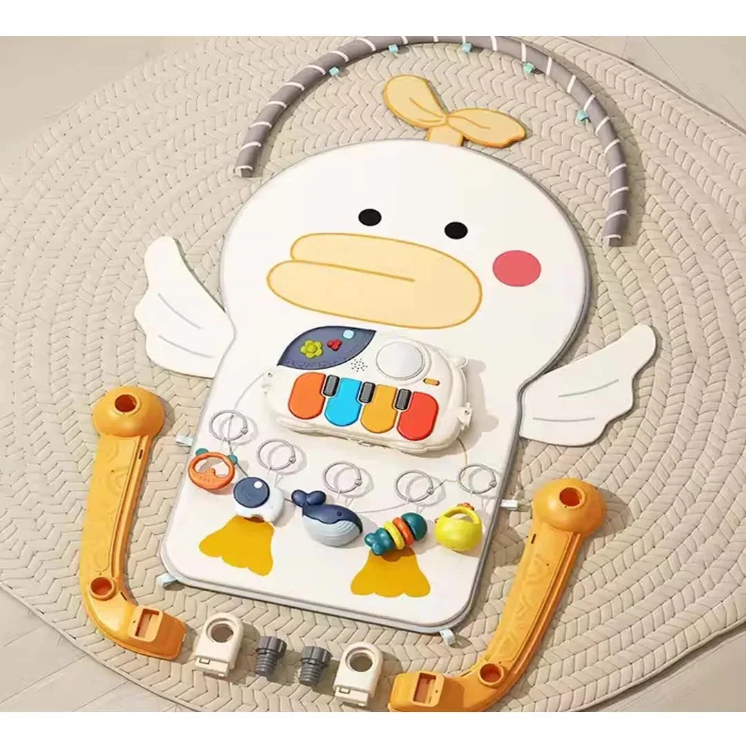 Baby Fitness Blanket – Infant Multi-Function Play Gym Mat with Hanging Toys & Music | Newborn Activity Mat (0+ Months) - Jaiman Toys