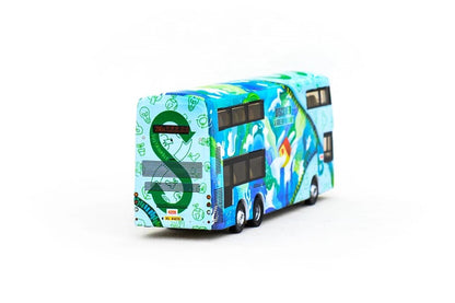 Tiny City 1:110 Hong Kong KMB Volvo B8L Wright 12m Double-Decker Bus Die-Cast Model | Route 290A Collectible Bus