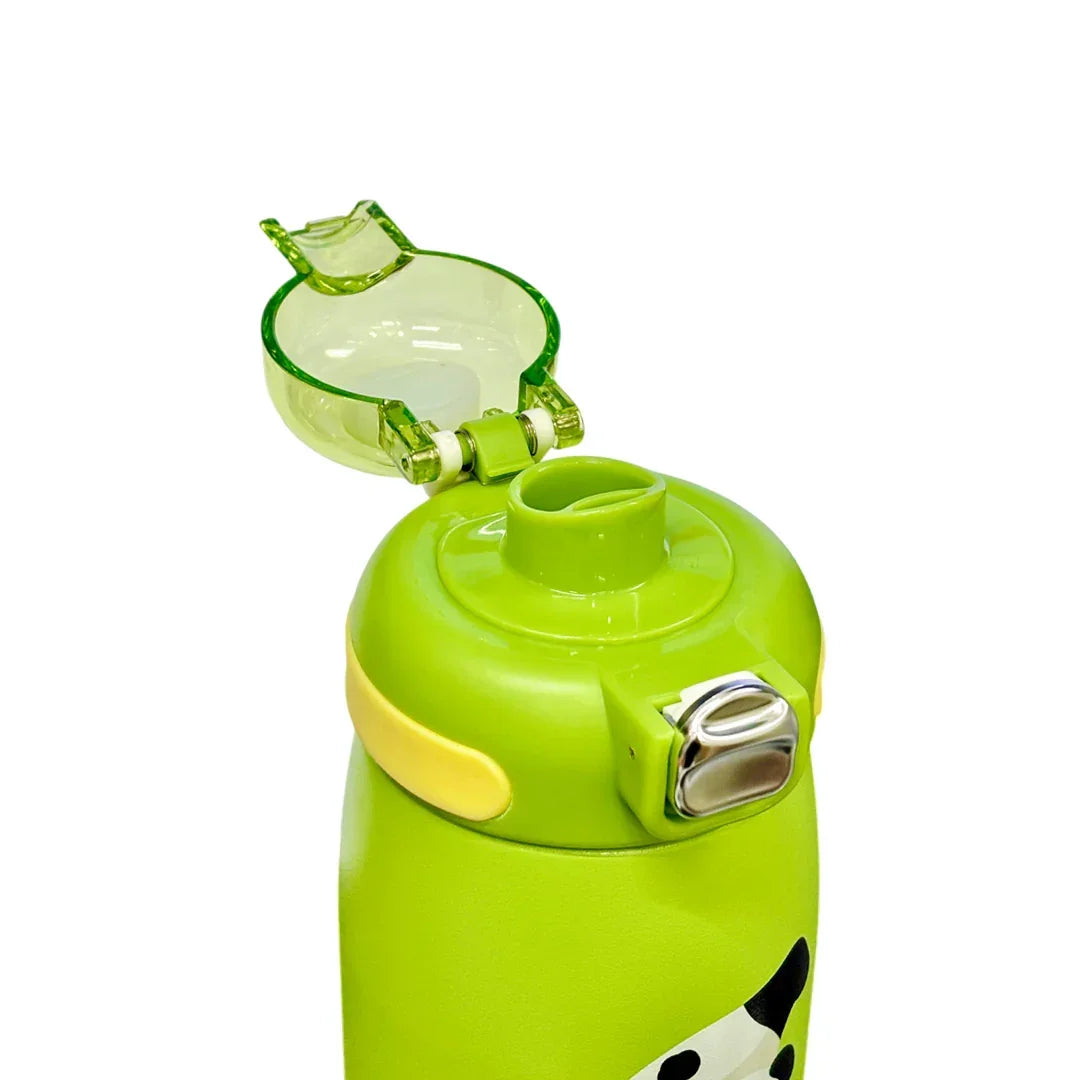 Hey Panda Water Bottle With Straw 650 ML (Green) - Jaiman Toys
