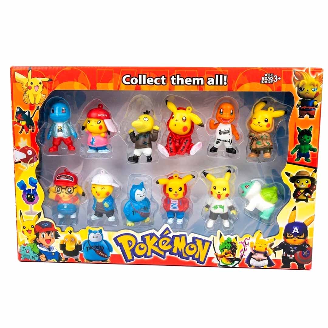 Pokémon 12-Piece Mini Figure Collection Gift Set 5cm | Collectible Character Toy Set