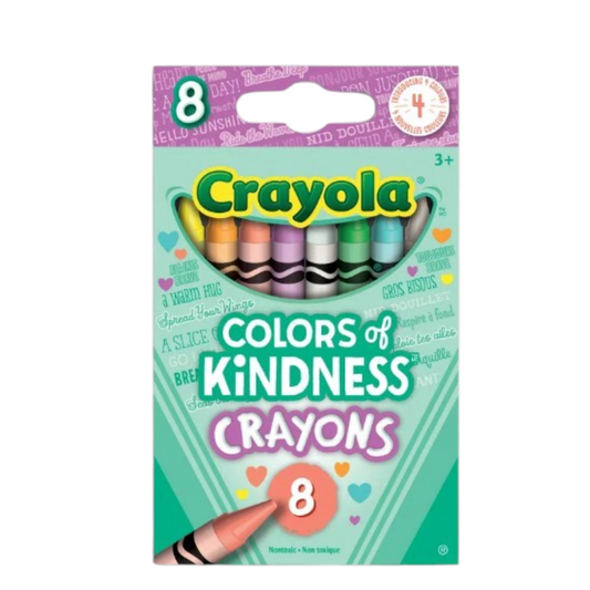 Crayola Colors of Kindness Crayons, 8 Count | Inspirational Coloring Crayons for Kids